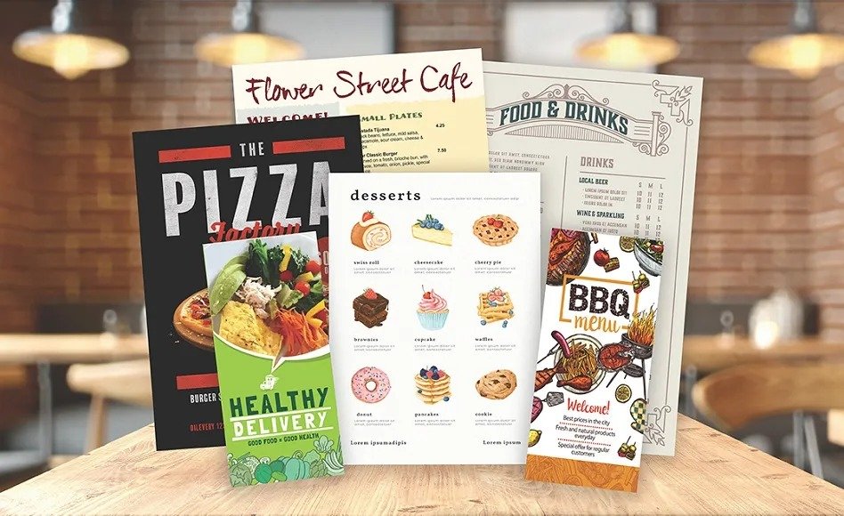 Menu Printing Wokingham