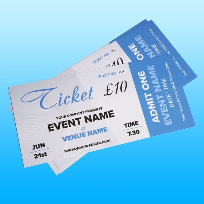 Tickets Printing Wokingham