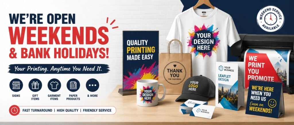 Weekend Printing Service Wokingham 